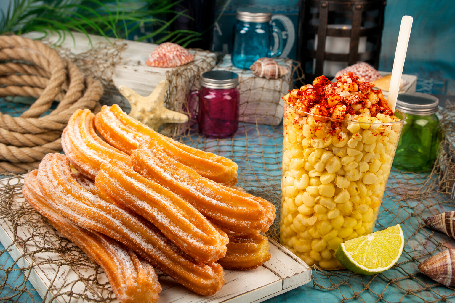 Churros y Esquite